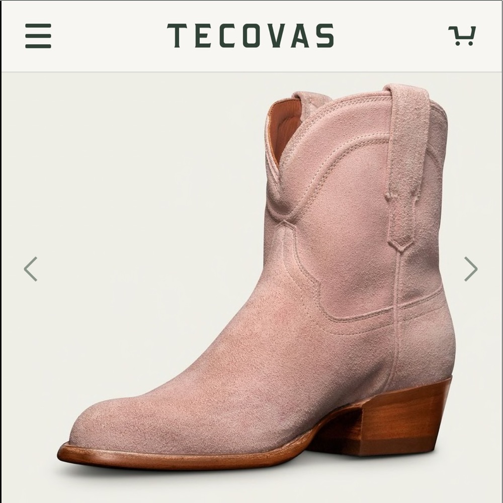 ISO Tecovas Lucy Rose Suede Boots size 6.5 or 7